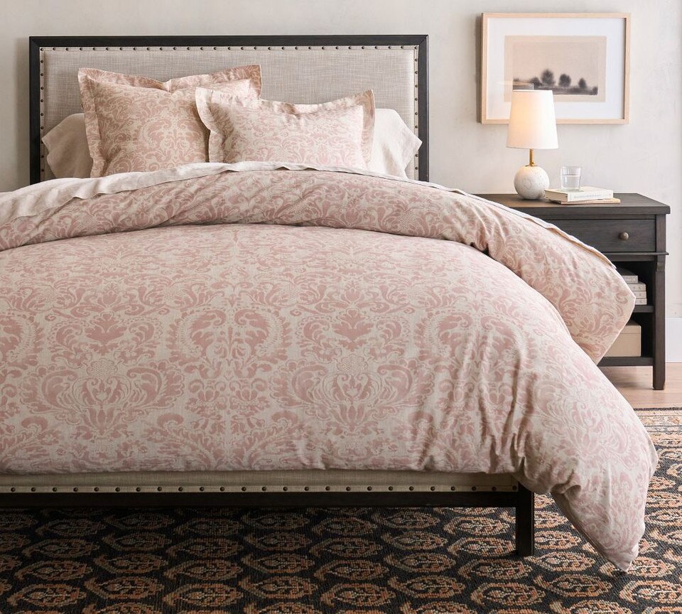 Stella Printed Damask Quilt Cover Pottery Barn Australia